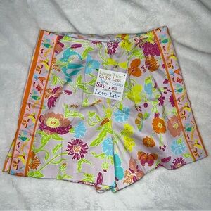 Gretchen Scott Women's Shorty Shorts Bird And Bees Pale Pink S NWT